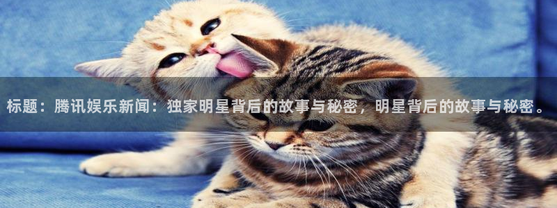 蓝狮娱乐主管：标题：腾讯娱乐新闻：独家明星背后的故事与秘密，明星背后的故事与秘密